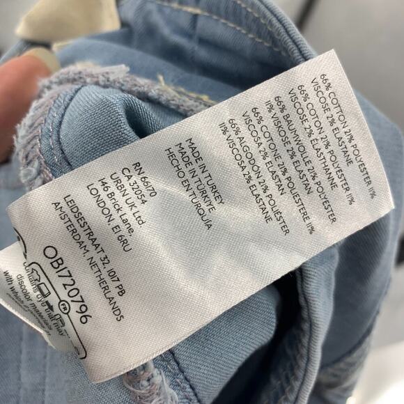 NWT Free People x We the Free In My Feelings Sz XS Pull On Mid Rise Crop Jeans - Picture 6 of 8